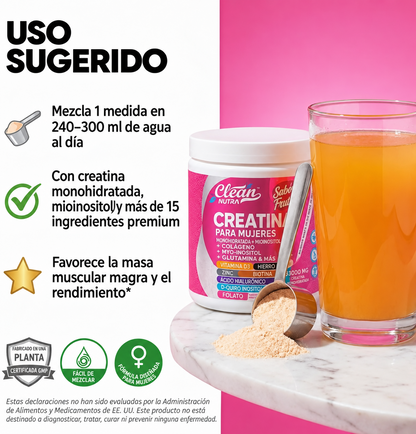 Creatina para mujeres con Fórmula 5 en 1
